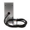 Back view of an access control waterproof keyboard showing the rear panel and attached cable with exposed wires