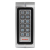 Front view of an access control waterproof keypad with numbered buttons and star and hash keys