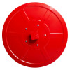 Red circular Tg8102352 19Mm Fixed Fire Hose Reel Back with central square attachment and bolts visible