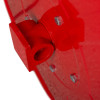 Closeup image of the Tg8102352 19Mm Fixed Fire Hose Reel showing red metal fitting and bolts