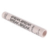 angled view of a spare ceramic tube for the redlam panic bolt showing the hollow cylindrical shape with printed text