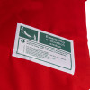 Close up of the label on the thorpe mill emergency evacuation sledge showing usage and safety instructions