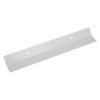 mailsafe residential mailbox anti baffle device shown as a white angled metal plate with two fixing holes
