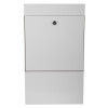 mailsafe residential mailbox shown from the front with a simple flat design and a central lock