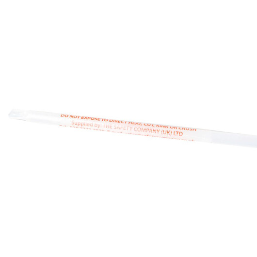 Close-up detail of Tsext01 Replacement Extinguisher Tube Residential Wall Mounted with warning text visible