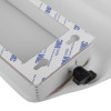 Close-up of bolt on the mailsafe mailguard protection bag showing keyhole slots and part of the white bag material
