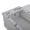 Close-up of mailsafe mailguard protection bag showing a letter box seal with 3M adhesive strips