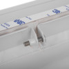 Close-up of a screw on the mailsafe mailguard mailbag with extinguisher showing metal and plastic parts