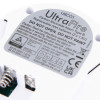 Back label of an UltraFire carbon monoxide alarm, model UBC01, showing battery compartment for AAA batteries, safety instructions, and certification details.