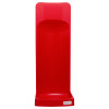 Front view of ultrafire single premium stand in red showing its tall slim shape and curved backrest