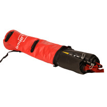 lithco electric vehicle blanket partially inside a red and black carry bag with visible straps and buckles