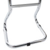 Bottom view of ultrafire extinguisher stand chrome single showing the metal frame and support bar