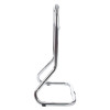 Side view of ultrafire extinguisher stand chrome single showing its metal frame and shape
