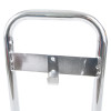Top view of the chrome ultrafire extinguisher stand single showing the frame and bracket details