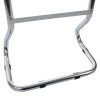 Bottom view of the ultrafire extinguisher stand chrome double showing the chrome frame and black support clips