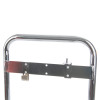 Top view of ultrafire extinguisher stand chrome double showing metal frame and mounting bracket