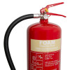 Close-up of the Ufsfff6 Ultrafire Fluorine Free Foam 6L Fire Extinguisher top showing the hose, pressure gauge, and handle mechanism