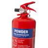 UltraFire 2kg Powder Fire Extinguisher Blue Powder Text Close Up