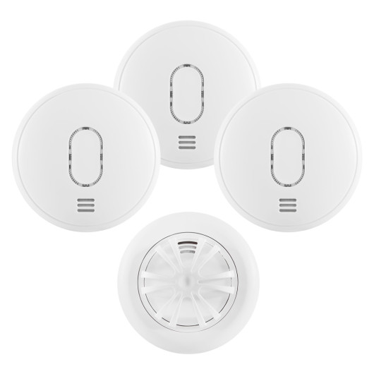 Ultrafire Wireless Essentials Bundle 3 x Smoke Alarms and 1 x Heat Alarm