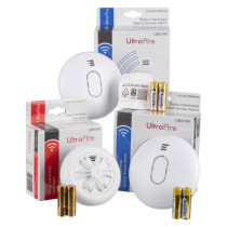 UltraFire Wireless Essentials Smoke and Heat Alarm Bundle - 3 Smoke and 1 Heat