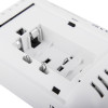 Close-up of the battery compartment for the ultrafire 10yr digital carbon monoxide alarm showing the empty battery slot