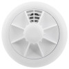 front view of the ultra fire heat alarm showing its circular design and vent details