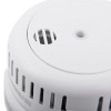 Closeup of the sounder on an ultrafire radio interlinked 10yr battery optical smoke alarm showing vent and sensor details