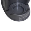Close-up of the base of an ultrafire economy fire extinguisher stand single grey showing the circular holder area