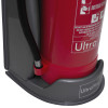 ultrafire economy fire extinguisher stand single grey showing the base with foam cushioning and attached red extinguisher bottom