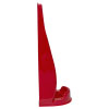 a side shot of a single fire extinguisher stand highlighting the slim profile of the stand