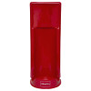 Front view of a single red UltraFire economy fire extinguisher stand showing a simple upright design