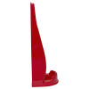 Side view of ultrafire economy fire extinguisher stand single in red showing the stand’s profile and base details