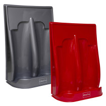 Red Double Fire Extinguisher Stand And Grey Double Fire Extinguisher Stand