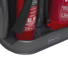 ultrafire economy fire extinguisher stand double grey showing the bottom part holding two extinguishers