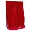 a double fire extinguisher stand in red shot at an angle with UltraFire logo