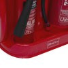 a close up shot of the CO2 extinguisher in the smallest positioning circle in the base of the stand with UltraFire logo