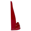 Side view of the ultrafire economy fire extinguisher stand double in red showing its slim and tall design