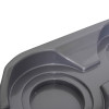 Closeup of the grey surface and rounded detailing on the ultrafire fire point double grey product