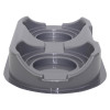 Side view of the ultrafire fire point double grey showing two circular indentations in grey plastic