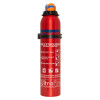 Ultrafire 950g powder extinguisher shown from the front with bracket attached
