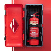 UltraFire custom fire point site stand with cabinet and foam fire extinguishers
