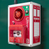UltraFire custom first aid site stand with site alarm