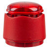 a side view of the red banshee excel lite capsule horn with beacon