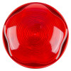 a close up of the beacon for the red banshee excel lite capsule horn with red led beacon on a deep base