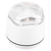 Vxbchlwc Banshee Excel Lite Sounder Beacon with clear angled lens and white standard base against white background