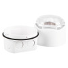 Vxbchlwcd Banshee Excel Lite Sounder Beacon Deep Base showing white base and clear lens beacon side by side