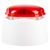 Vxbchlwr Banshee Excel Lite Horn with white base and red LED lens shown from the front