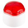 Image of the Vxbchlwr Banshee Excel Lite Sounder Beacon No Base Angled showing the white base with a red translucent rounded cover