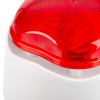 Close up of Vxbchlwr Banshee Excel Lite Sounder Beacon No Base showing red cover and white body