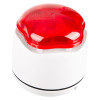 Vxbchlwr Banshee Excel Lite Sounder Beacon with a red angled lens and white standard base shown on a white background